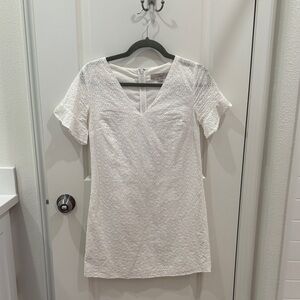 LOFT White Eyelet Dress